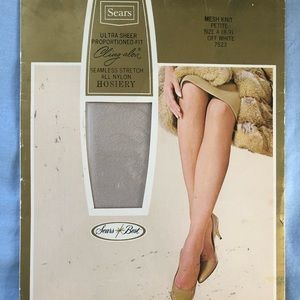 Sears Cling-alon Stretch Hosiery Stockings Vintage